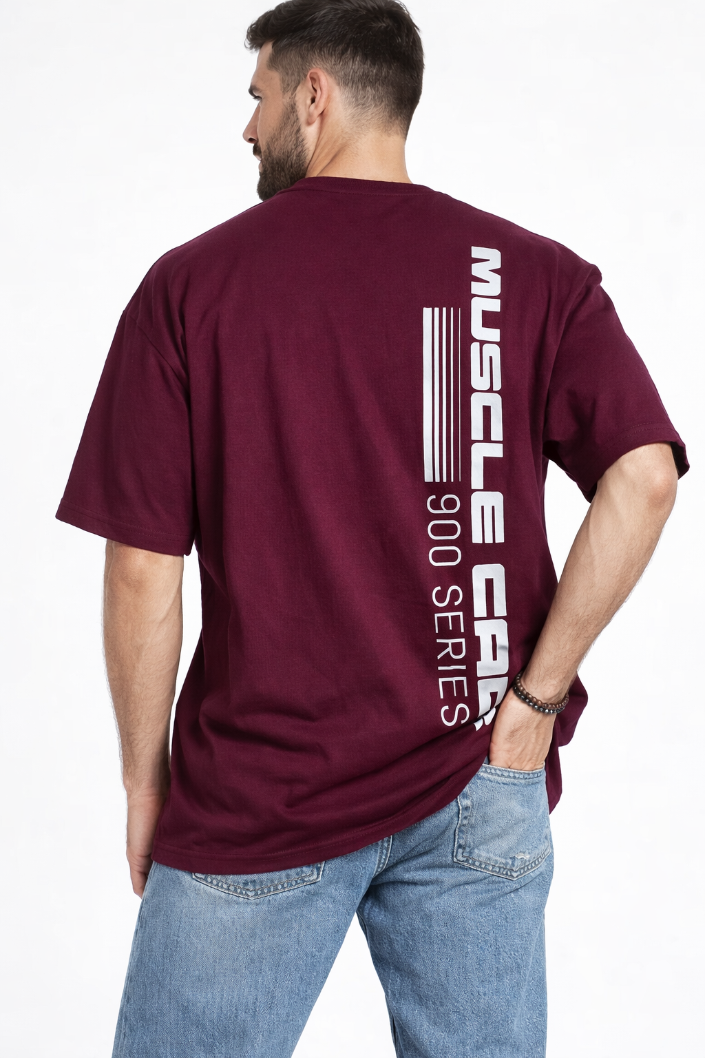 Retro Back printed Oversized unisex T-shirt