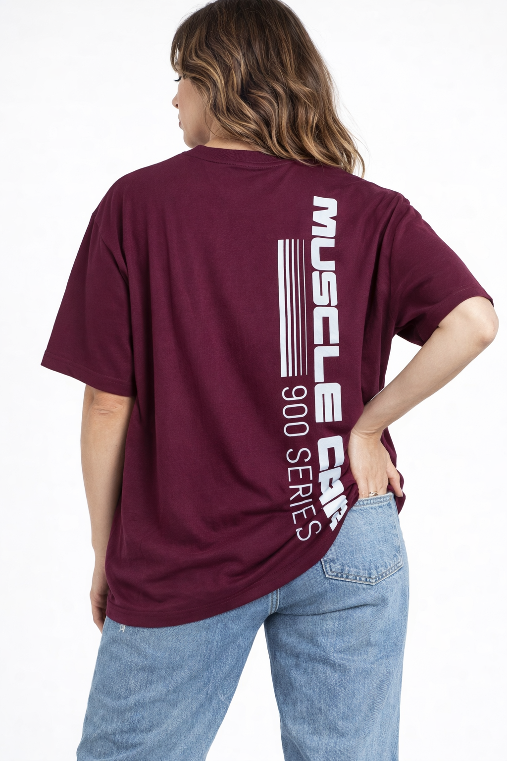 Retro Back printed Oversized unisex T-shirt