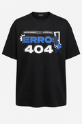 Retro Error 404 Oversized unisex T-shirt